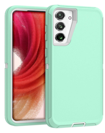 Heavy Duty Case for Galaxy S23 FE (LIGHT TEAL) (Only Ground Shipping)