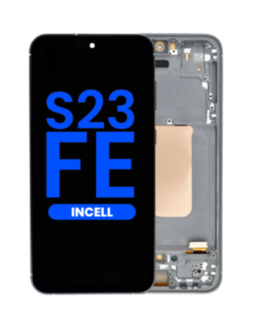 LCD Assembly with Frame for Galaxy S23 FE (S711) (Graphite) (Without Fingerprint) (Aftermarket Incell)