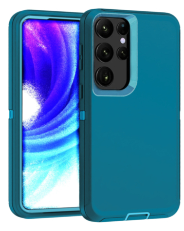 Heavy Duty Case for Galaxy S23 Ultra (DARK TEAL) (Only Ground Shipping)