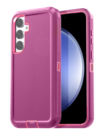 Heavy Duty Case for Galaxy S24 FE (HOT PINK) (Only Ground Shipping)