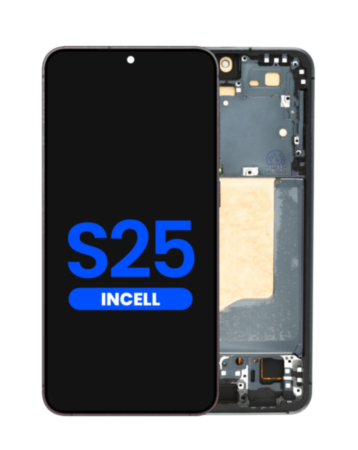 LCD Assembly with Frame for Galaxy S25 (S931) (Blue Black) (Without Fingerprint) (Aftermarket Incell)