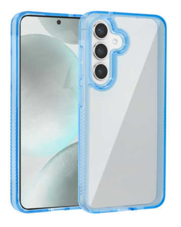 Hybrid Case with Air Cushion Technology for Galaxy S25 Plus / S24 Plus - BLUE (Only Ground Shipping)