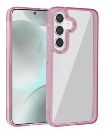 Hybrid Case with Air Cushion Technology for Galaxy S25 Plus / S24 Plus - PINK (Only Ground Shipping)