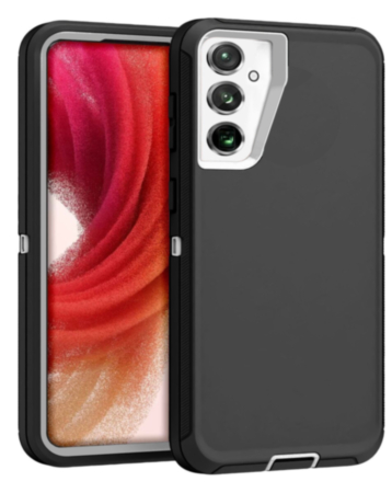 Heavy Duty Case for Galaxy S25 Plus / S24 Plus (BLACK & WHITE) (Only Ground Shipping)