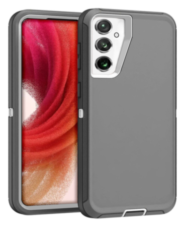 Heavy Duty Case for Galaxy S25 Plus / S24 Plus (DARK GRAY & WHITE) (Only Ground Shipping)