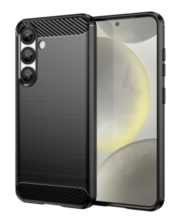 Flexible TPU Rubber Case - BLACK for Galaxy S25 Plus (Only Ground Shipping)