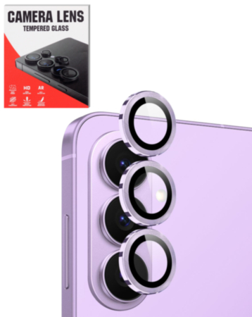 Camera Lens Protector with Metal Ring for Galaxy S26 Plus (Cobalt Violet)
