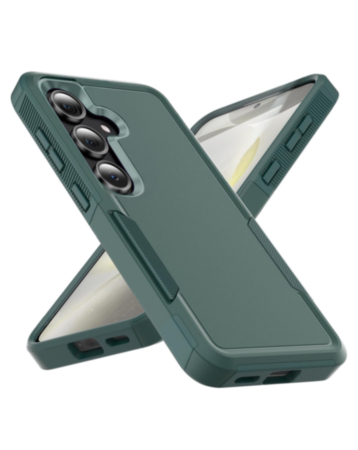 Dual Layers Shockproof Strong Case w/Ring (DARK GREEN) for Galaxy S26 (Only Ground Shipping)