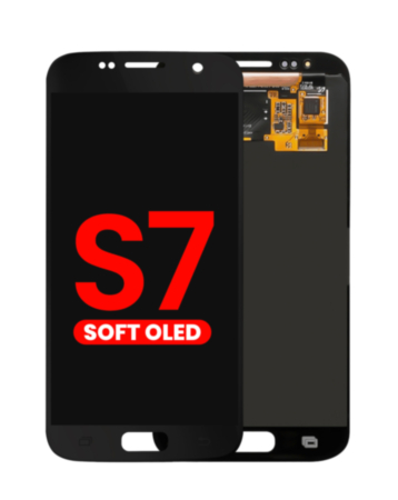 OLED Assembly without Frame for Galaxy S7 (G930) (BLACK) (Aftermarket OLED)