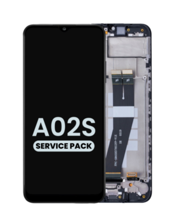 LCD Assembly with Frame for Galaxy A02s / F02s (A025F / 2020) / (E025F / 2020) (Service Pack)