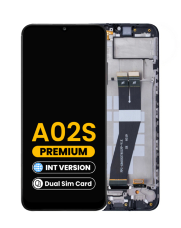 LCD Assembly with Frame (International Version / Dual Sim) for Galaxy A02s (A025F / 2020) (Premium)