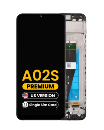 LCD Assembly with Frame (US Version / Single Sim) for Galaxy A02s (A025U / 2020) (Premium)