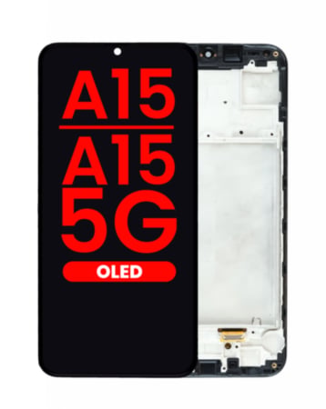 OLED Assembly with Frame for Galaxy A15 4G (A155 / 2023) / A15 5G (A156 / 2023) (6.36") (Aftermarket OLED)