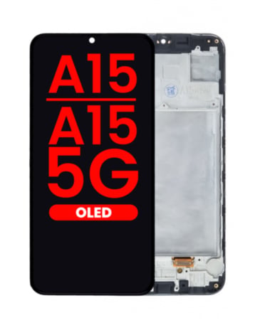 OLED Assembly with Frame for Galaxy A15 4G (A155 / 2023) / A15 5G (A156 / 2023) (6.5") (Aftermarket OLED)