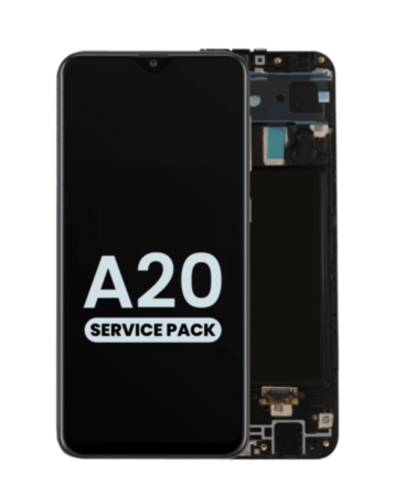 OLED Assembly with Frame for Galaxy A20 (A205 / 2019) (Service Pack)