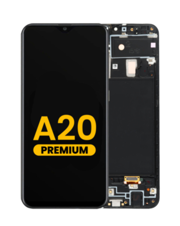 LCD Assembly with Frame for Galaxy A20 (A205F / 2019) (Premium)