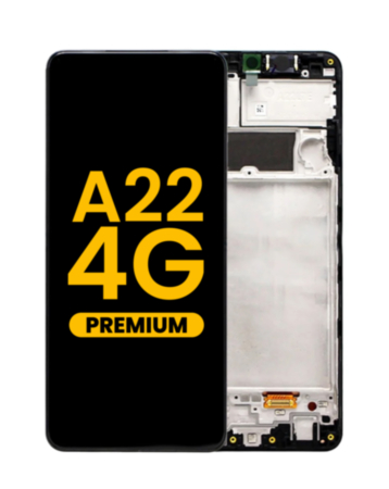 OLED Assembly with Frame for Galaxy A22 4G (A225 / 2021) (Premium)
