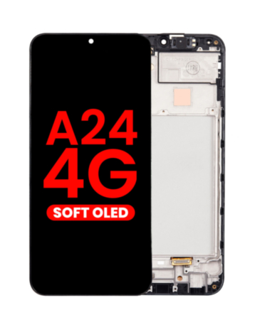 OLED Assembly with Frame for Galaxy A24 4G (A245 / 2023) (Aftermarket OLED)