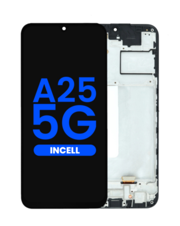 LCD Assembly with Frame for Galaxy A25 5G (A256 / 2023) (Aftermarket Incell)