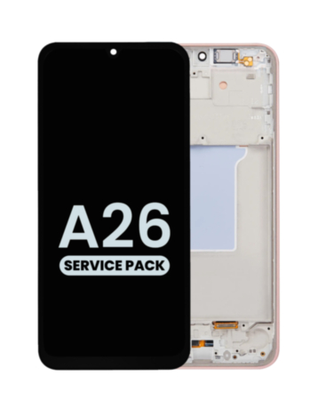 OLED Assembly with Frame for Galaxy A26 5G (A266 / 2025) (PEACH PINK) (Service Pack)