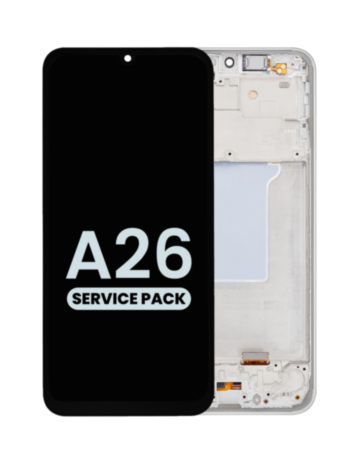 OLED Assembly with Frame for Galaxy A26 5G (A266 / 2025) (WHITE) (Service Pack)