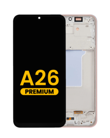 OLED Assembly with Frame for Galaxy A26 5G (A266 / 2025) (PEACH PINK) (Premium)