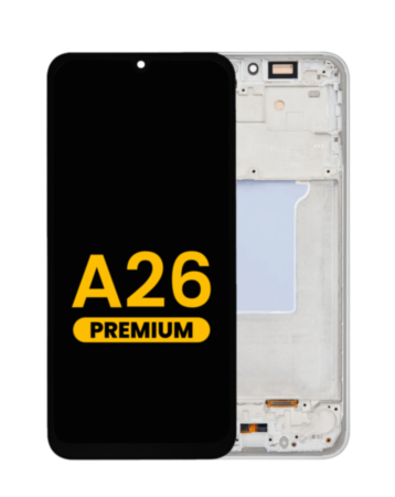 OLED Assembly with Frame for Galaxy A26 5G (A266 / 2025) (WHITE) (Premium)