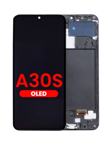 OLED Assembly with Frame for Galaxy A30s (A307 / 2019) (Aftermarket OLED)