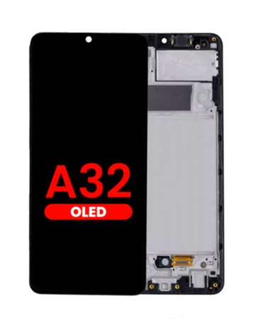 OLED Assembly with Frame for Galaxy A32 4G (A325 / 2021) (Aftermarket OLED)