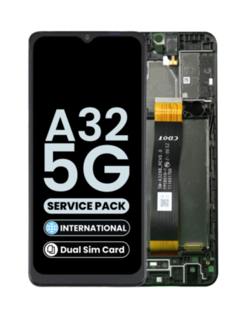 LCD Assembly with Frame for Galaxy A32 5G (A326 B / F / M / 2021) (International Dual Sim) (Service Pack)