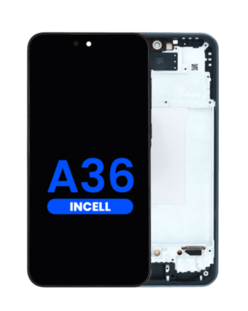 LCD Assembly with Frame for Galaxy A36 (A366/2025) (BLACK) (Aftermarket Incell)