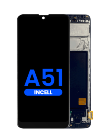 LCD Assembly with Frame for Galaxy A51 4G (A515 / 2019) (Without Fingerprint Scanner) (Aftermarket Incell)