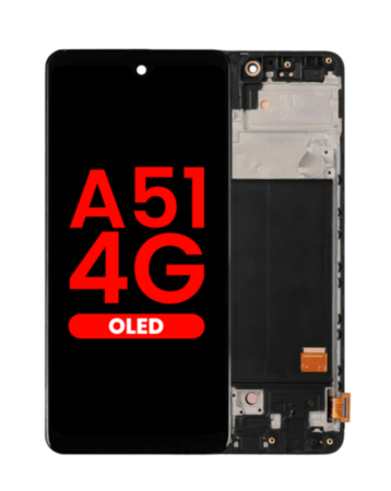 OLED Assembly with Frame (6.46") for Galaxy A51 4G (A515 / 2019) (Aftermarket OLED)