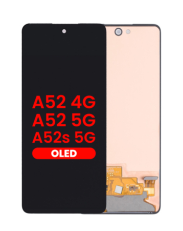 Grab the wholesale deals on the OLED Assembly without Frame, Aftermarket OLED, for Galaxy A52 4G model A525 from 2021, A52 5G model A526 from 2021, and A52s 5G model A528 from 2021.