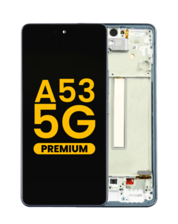 OLED Assembly with Frame for Galaxy A53 5G (A536 / 2022) (AWESOME BLUE) (Premium)