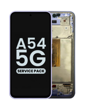 OLED Assembly with Frame for Galaxy A54 5G (A546 / 2023) (AWESOME VIOLET) (Service Pack)