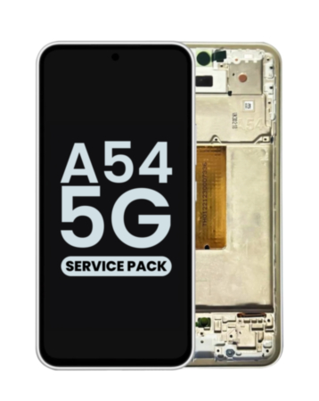 OLED Assembly with Frame for Galaxy A54 5G (A546 / 2023) (AWESOME WHITE) (Service Pack)
