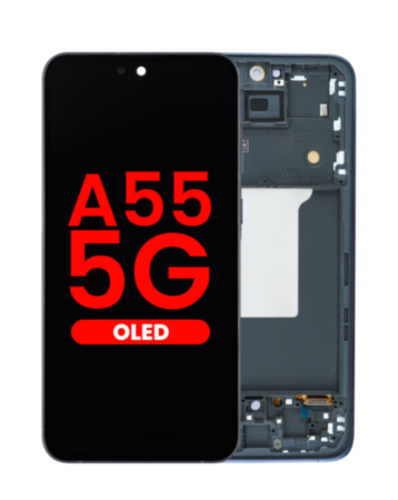 OLED Assembly with Frame for Galaxy A55 (A556 / 2024) (AWESOME NAVY) (Aftermarket OLED)