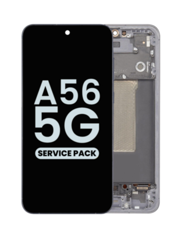 OLED Assembly with Frame for Galaxy A56 5G (A566 / 2025) (BLACK / GRAPHITE) (Service Pack)