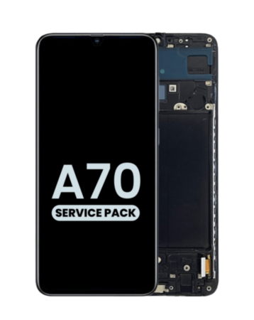 OLED Assembly with Frame for Galaxy A70 (A705 / 2019) (Service Pack)
