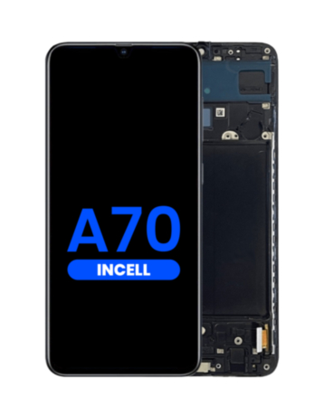 LCD Assembly with Frame for Galaxy A70 (A705 / 2019) (Without Fingerprint Scanner) (Aftermarket Incell)