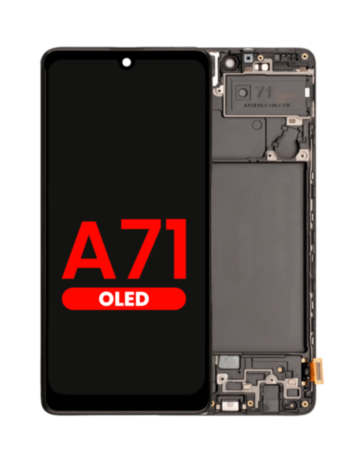 OLED Assembly with Frame for Galaxy A71 (A715 / 2020) (6.36") (Aftermarket OLED)