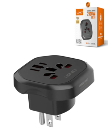 LDNIO Z7 Power Strip Travel Adapter US to UK/EU/AU (Only Ground Shipping)