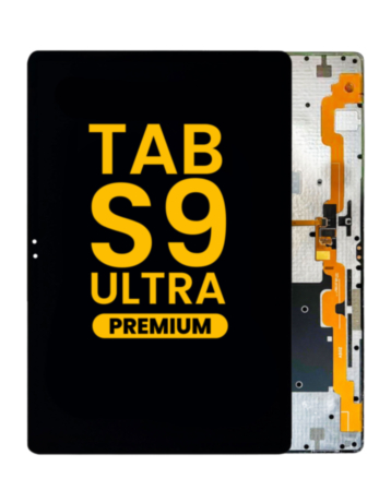 OLED Assembly without Frame for Galaxy Tab S9 Ultra 14.6" (X910 / X916B / 2023) (BLACK) (Premium)