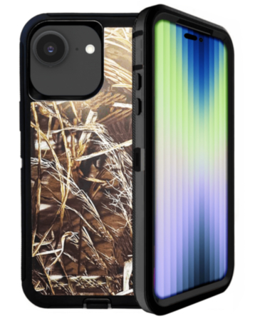 Heavy Duty Case - (CAMO BLACK) for iPhone 16e / 17e (Only Ground Shipping)