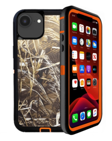 Heavy Duty Case - (CAMO ORANGE) for iPhone 16e / 17e (Only Ground Shipping)