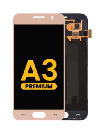 OLED Assembly without Frame for Galaxy A3 (A320 / 2017) (GOLD) (Premium)
