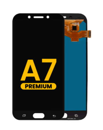 OLED Assembly without Frame for Galaxy A7 (A720 / 2017) (BLACK) (Premium)