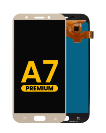 OLED Assembly without Frame for Galaxy A7 (A720 / 2017) (GOLD) (Premium)
