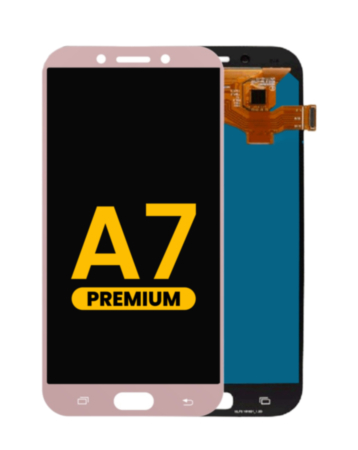 OLED Assembly without Frame for Galaxy A7 (A720 / 2017) (PINK) (Premium)